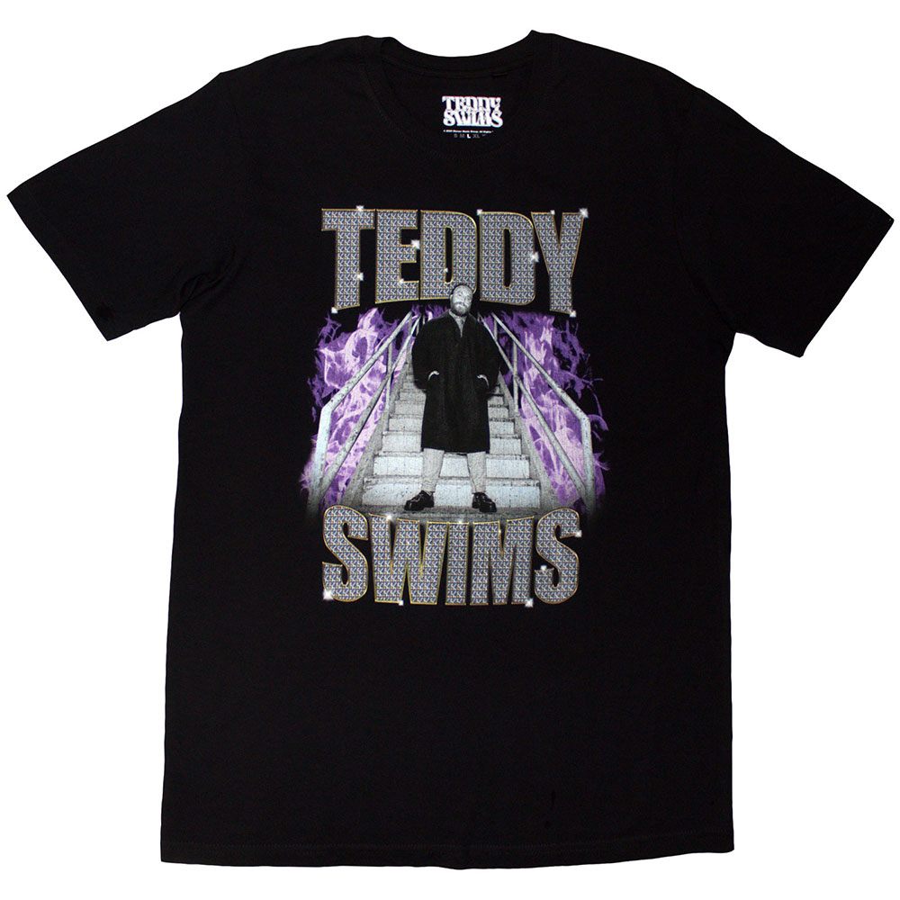 Teddy Swims - Retro Bootleg Heren T-shirt - Zwart